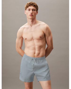 Calvin Klein Medium Drawstring Swim Shorts - Grey