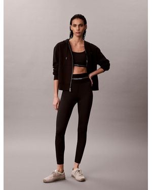 Calvin Klein Quick-Dry High-Rise 7/8 Gym Leggings - Black