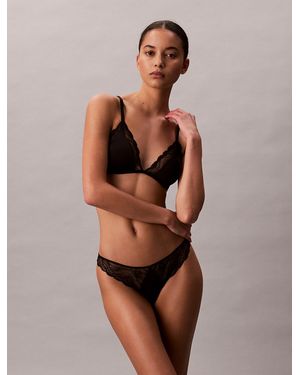 Calvin Klein Triangle Bra - Black