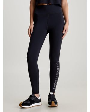 Calvin Klein Logo Gym Leggings - Blue