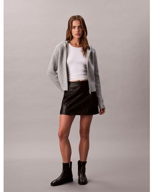 Calvin Klein Stitched Zip Hoodie - Multicolour