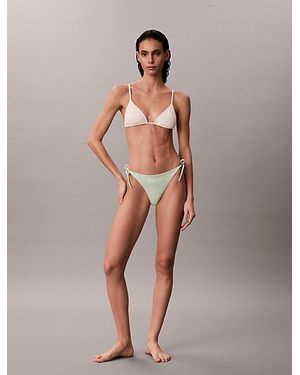 Calvin Klein Tie Side Bikini Bottoms Intense Power - Green