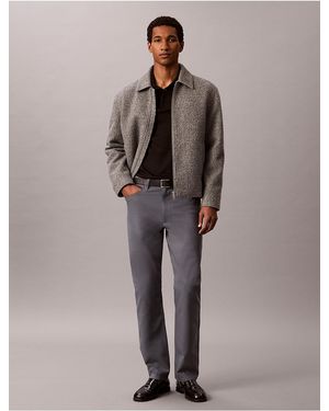 Calvin Klein Standard Straight Stretch 5-Pocket Pants - Gray