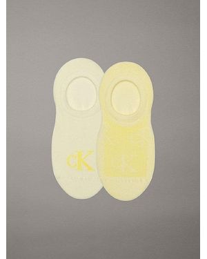 Calvin Klein Pack de 2 pares de calcetines invisibles - Metálico