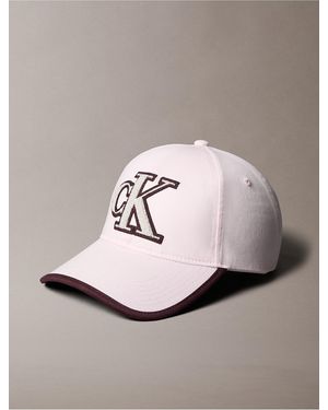 Calvin Klein Textured Monogram Baseball Cap - Pink