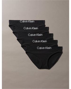 Calvin Klein Maximum Cotton 5-Pack Bikini - Black