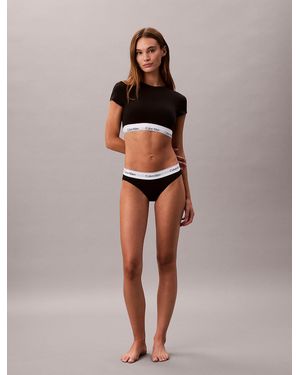 Calvin Klein T-Shirt Bralette - Black