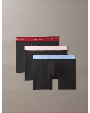 Calvin Klein Icon Cotton Stretch 3-Pack Boxer Brief - Gray