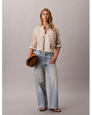 Calvin Klein Low Rise Logo Tape Baggy Jeans - Mehrfarbig