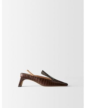 Calvin Klein Loafer Tilda Con Kitten Heel - Bianco