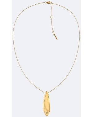 Calvin Klein Collana Con Pendente Scolpito - Bianco