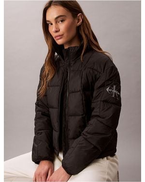 Calvin Klein Calvin Klein Lightweight Puffer Jacket - Brown