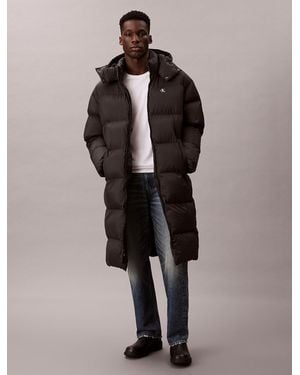 Calvin Klein Doudoune À Capuche En Nylon - Noir