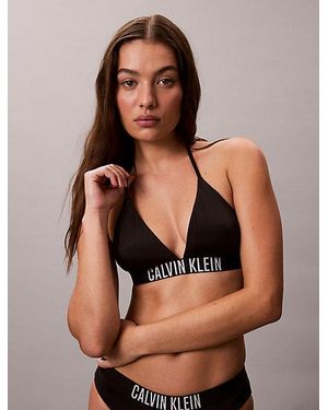 Calvin Klein Halter Triangel Bikinitop - Bruin