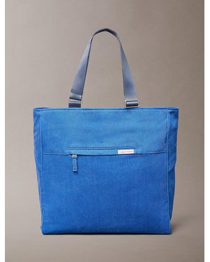 Calvin Klein Denim Tote Bag - Blue