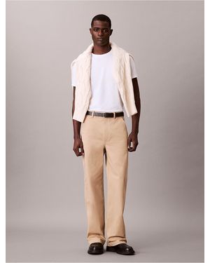 Calvin Klein Liquid Touch Slim T-Shirt - Natural