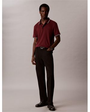 Calvin Klein Liquid Touch Tipping Stripe Polo Shirt - Multicolor
