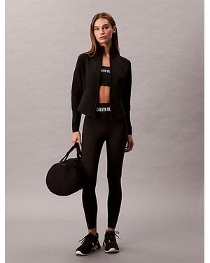 Calvin Klein Sport Thermal Hybrid Midlayer Zip Up Jacket - Natural