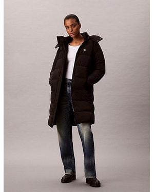 Calvin Klein Jeans Monogram Puffer Coat - Black