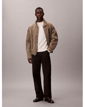 Calvin Klein Tech Relaxed Blouson Jacket - Brown
