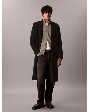 Calvin Klein Jeans Heathered Cotton Zip Cardigan - Multicolour