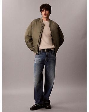 Calvin Klein Jeans Wool Blend Ribbed Jumper - Multicolour
