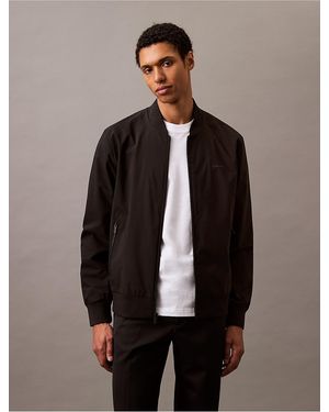 Calvin Klein Matte Bomber Jacket - Brown