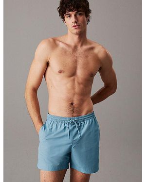 Calvin Klein Bañador de largo medio con cordón - Logo Tape - Azul