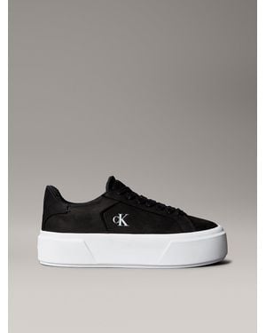 Calvin Klein Leather Warm Winter Platform Trainers - Multicolour