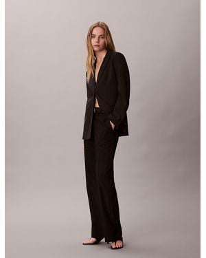 Calvin Klein Soft Crepe Blazer - Black