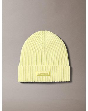 Calvin Klein Cotton Beanie - Metallic