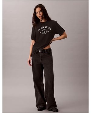 Calvin Klein Calvin Klein Arch Varsity Logo Graphic Relaxed T-Shirt - Black