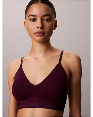 Calvin Klein Form To Body Gel Wire Lift Bralette - Purple