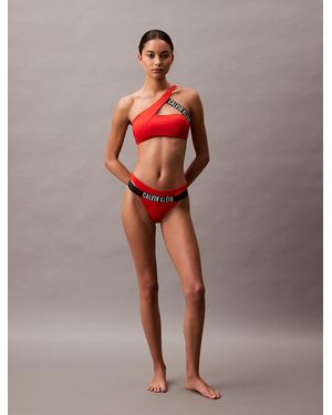 Calvin Klein Bralette Bikini Top - Red