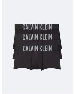 Calvin Klein Intense Power Micro 3-Pack Low Rise Trunk - Black