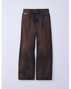 Calvin Klein Jung Kook For Low Rise Baggy Jeans - Brown
