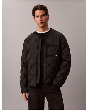Calvin Klein Calvin Klein Featherweight Nylon Puffer Jacket - Gray