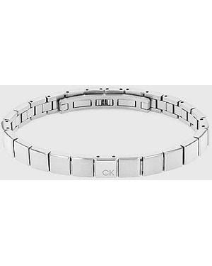 Calvin Klein Minimalistic Squares Link Bracelet - Metallic