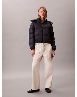 Calvin Klein Short Down Puffer Jacket - Blue