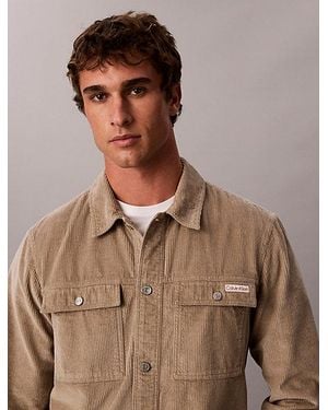 Calvin Klein Jeans Relaxed Corduroy Shirt Jacket - Brown