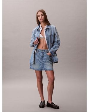 Calvin Klein Calvin Klein 90S Mini Skirt - Blue