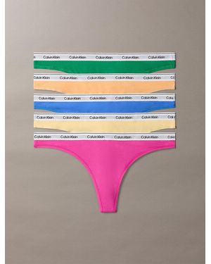 Calvin Klein 5 Pack Thongs - Pink
