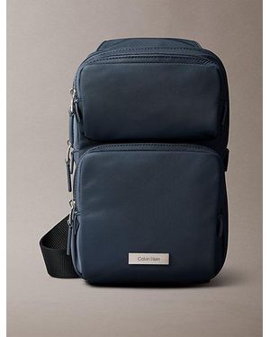 Calvin Klein Nylon Sling Bag - Blue