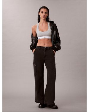 Calvin Klein Calvin Klein Wide Leg Cargo Jeans - Multicolor