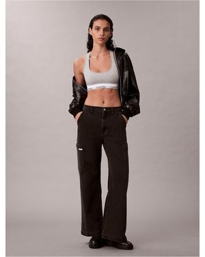 Calvin Klein Calvin Klein Wide Leg Cargo Jeans - Multicolor