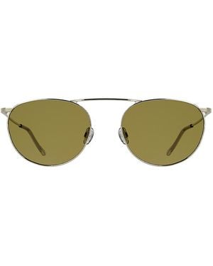 Calvin Klein Metal Round Sunglasses - Green