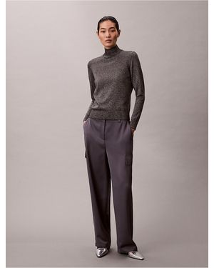 Calvin Klein Calvin Klein Satin Twill Relaxed Cargo Pants - Multicolor