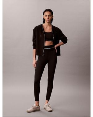 Calvin Klein Quick-Dry High-Rise 7/8 Gym Leggings - Black