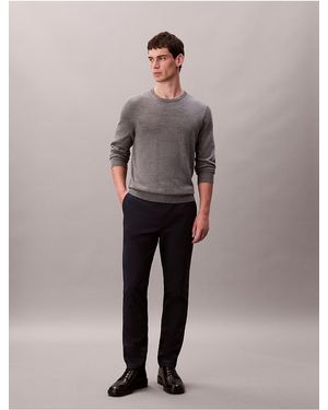 Calvin Klein Tech Slim Stretch Woven Chino - Blue