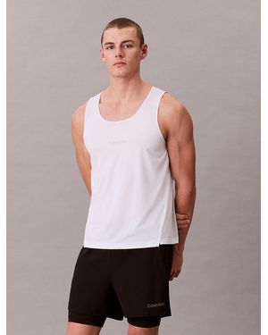 Calvin Klein Performance Quick-Dry Gym Tank Top - White